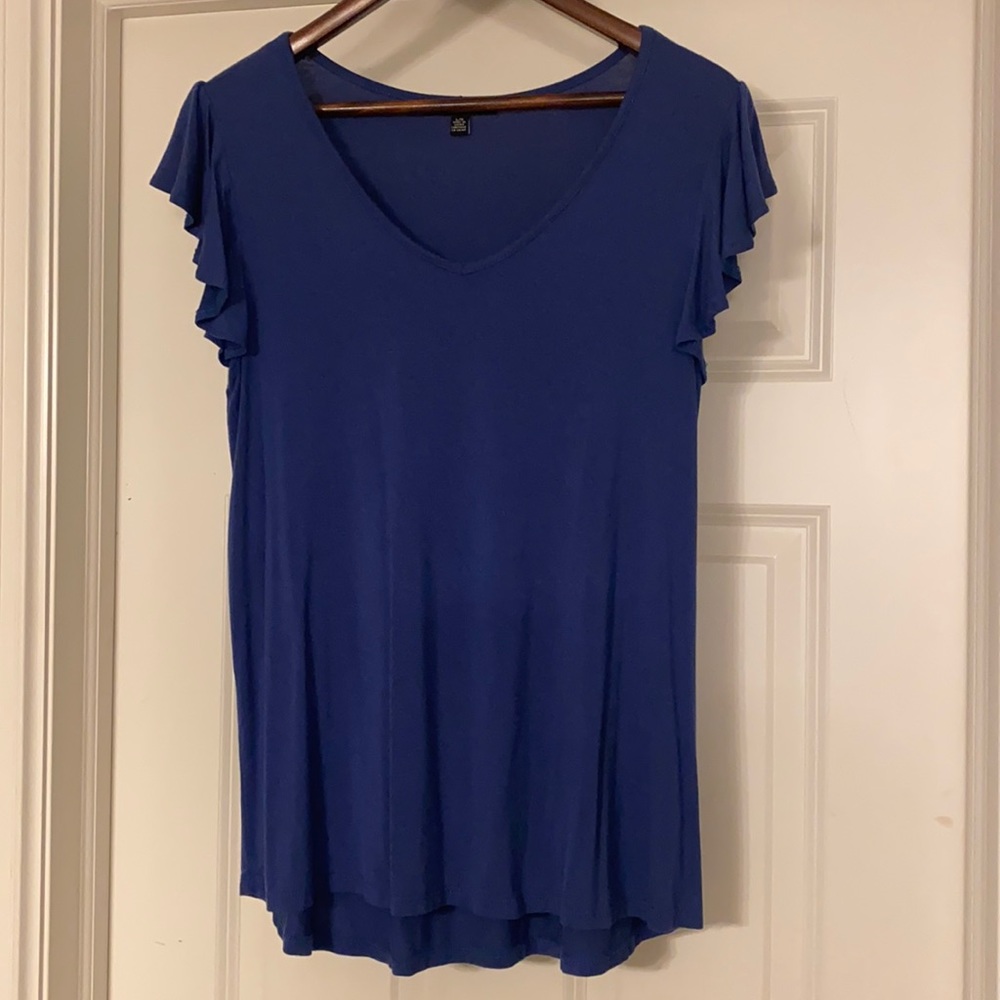 Blue summer top  size large
